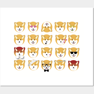 Corgi Emojis Posters and Art